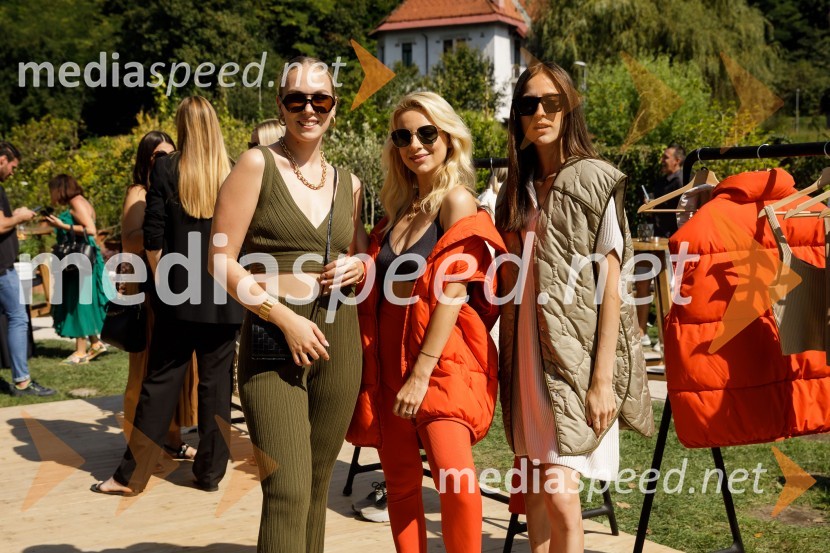  Melani Mekicar, radijska in televizijska voditeljica;  Jasna Vale, Instagram ikona;  Tesa Jurjaševič, blogerka in stilistka revije GRAZIAH&M kolekcija za jesen in zimo 2021: uporabna in napredna z metropolitansko ostrino