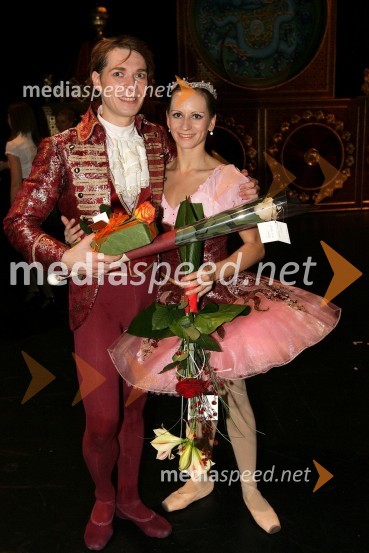 Anton Bogov, baletnik in Alenka Ribič Laufer, balerinaHrestač, premiera baleta v SNG Maribor
