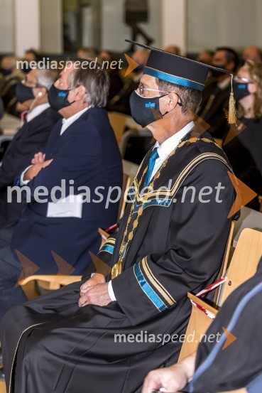  Drago Jančar, pisatelj, častni doktor, Filozofska fakulteta UM; prof. dr. Zdravko Kačič, rektor Univerze v MariboruSlovesnost ob Dnevu univerze Maribor