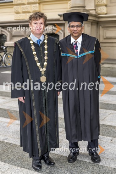 prof. dr. Zdravko Kravanja, Fakulteta za kemijo in kemijsko tehnologijo, Univerza v Mariboru;  Rafiqul  Gani, častni doktor, Fakulteta za kemijo in kemijsko tehnologijo UMSlovesnost ob Dnevu univerze Maribor