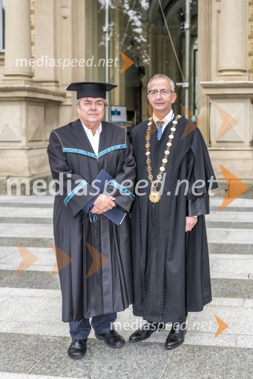  Drago Jančar, pisatelj, častni doktor, Filozofska fakulteta UM;  dr. Darko Friš, dekan Filozofska fakulteta UMSlovesnost ob Dnevu univerze Maribor