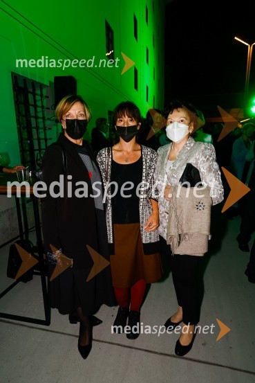  Viktorija  Potočnik, direktorica Pionirskega doma;  ... ;  Barbara Miklič TürkOtvoritev prenovljene Cukrarne