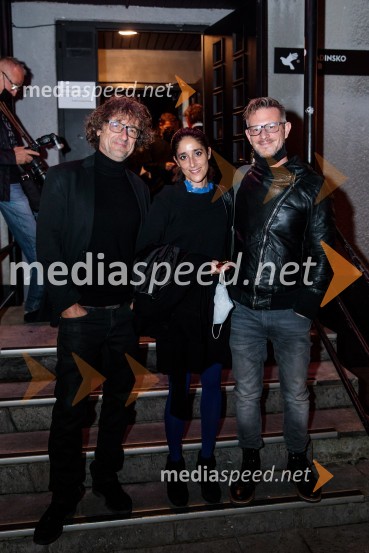  Vito Taufer, režiser;  Nives  Syed Mihelič;  Tibor Mihelič Syed, direktor, Slovensko mladinsko gledališčeNorišnica d.o.o., premiera Slovenskega mladinskega gledališča Ljubljana