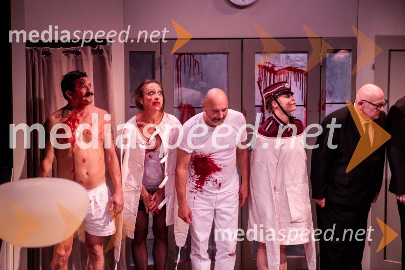 Igrajo: Lea Cok k. g., Ivan Godnič, Mitja Lovše k. g., Uroš Maček, Maruša Oblak, Ivan Rupnik, Sebastjan Starič k. g., Dario VargaNorišnica d.o.o., premiera Slovenskega mladinskega gledališča Ljubljana