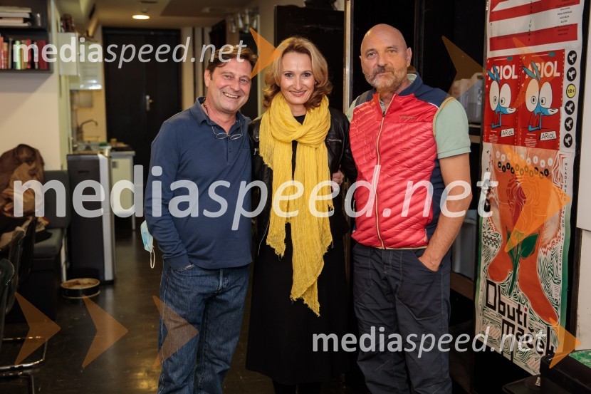  Uroš Maček, igralec;  Helena Grahek, vodja marketinga in odnosi z javnostmi, Slovensko mladinsko gledališče;  Dario Varga, igralecNorišnica d.o.o., premiera Slovenskega mladinskega gledališča Ljubljana