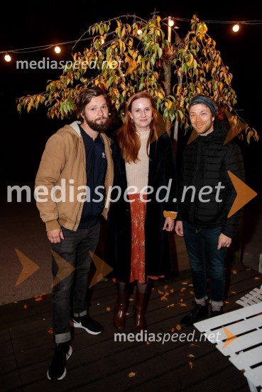  Stane Tomazin, igralec;  Varja  Hrvatin, dramaturginja;  Rok Kravanja, igralecNorišnica d.o.o., premiera Slovenskega mladinskega gledališča Ljubljana