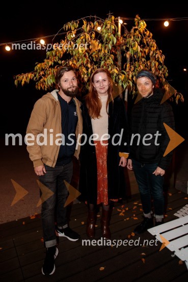  Stane Tomazin, igralec;  Varja  Hrvatin, dramaturginja;  Rok Kravanja, igralecNorišnica d.o.o., premiera Slovenskega mladinskega gledališča Ljubljana