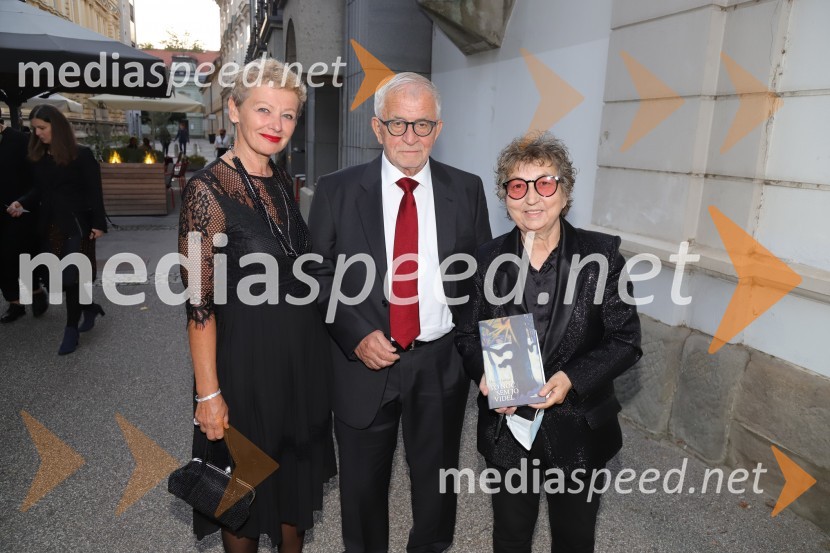 dr. Peter  Čeferin, pravnik, pisatelj;  Dragica Petrovič, režiserka in producentkaTo noč sem jo videl, premiera drame, SNG Maribor