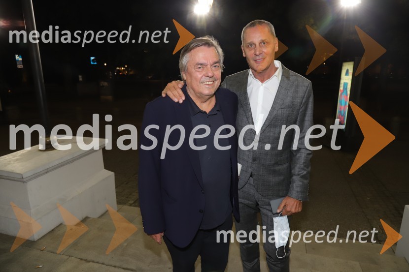  Drago Jančar, pisatelj;  Danilo Rošker, direktor SNG MariborTo noč sem jo videl, premiera drame, SNG Maribor