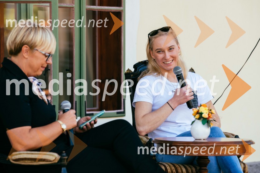  Nataša Pirc Musar, partnerica, direktorica in odvetnica, Pirc Musar odvetniška družba;  Janja Garnbret, plezalkaPoklon slovenskim olimpijkam na Ruski Dači