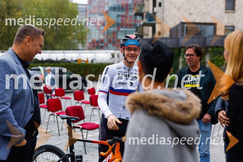  Matej Mohorič, cestni kolesar, ambasador L'EtapeV Kranju predstavili L'Étape Slovenia by Tour de France