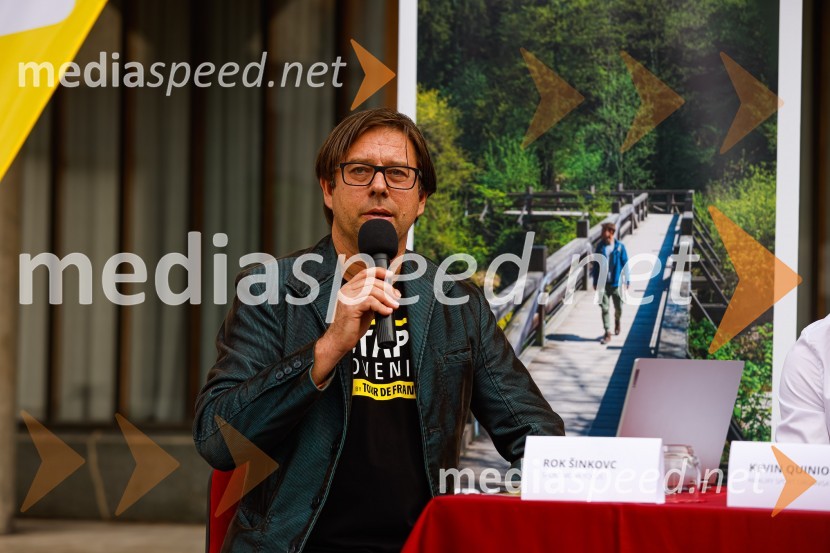  Rok Šinkovec, glasbenikV Kranju predstavili L'Étape Slovenia by Tour de France