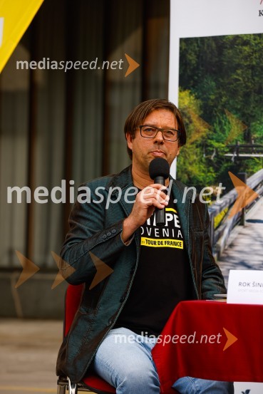  Rok Šinkovec, glasbenikV Kranju predstavili L'Étape Slovenia by Tour de France