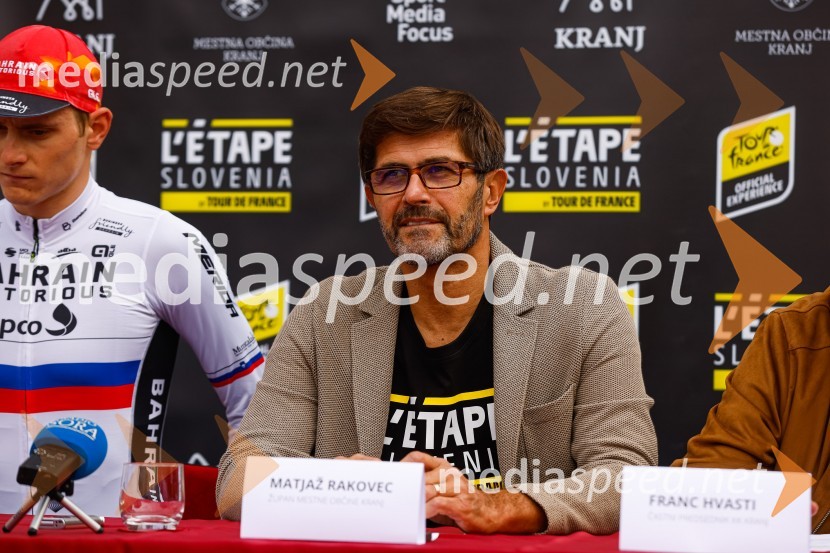  Matjaž Rakovec, župan Mestne občine KranjV Kranju predstavili L'Étape Slovenia by Tour de France