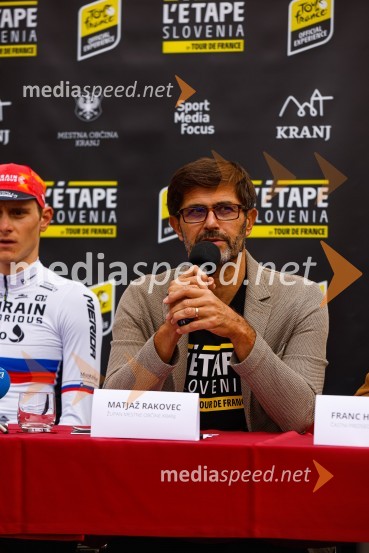  Matjaž Rakovec, župan Mestne občine KranjV Kranju predstavili L'Étape Slovenia by Tour de France