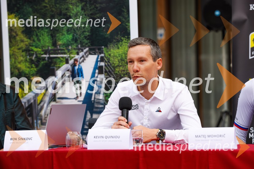  Kevin Quiniou,  vodja licenčnega projekta L'Étape by Tour de France V Kranju predstavili L'Étape Slovenia by Tour de France