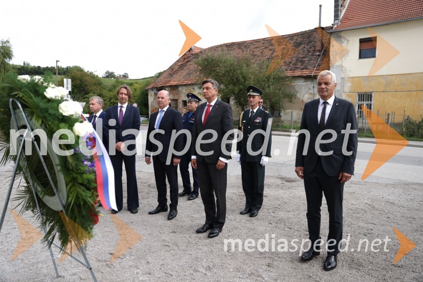 ... ;  ... ;  Borut Pahor, predsednik Republike Slovenije;  Saša Arsenovič, župan občine Maribor, podjetnikOdprtje muzeja Stalag XVIII-D, Maribor