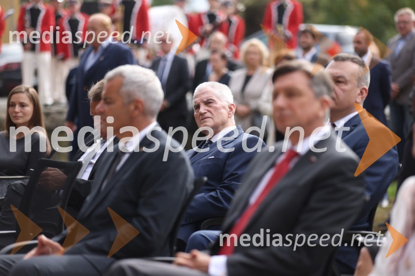 prof. dr. Ludvik Toplak,  predsednik Alma Mater Europaea, nekdanji rektor UMOdprtje muzeja Stalag XVIII-D, Maribor