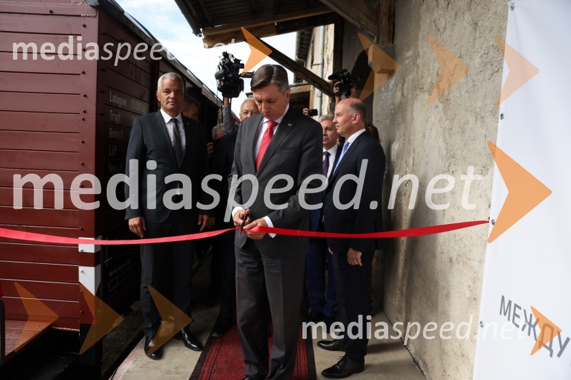  Saša Arsenovič, župan občine Maribor, podjetnik;  Borut Pahor, predsednik Republike SlovenijeOdprtje muzeja Stalag XVIII-D, Maribor
