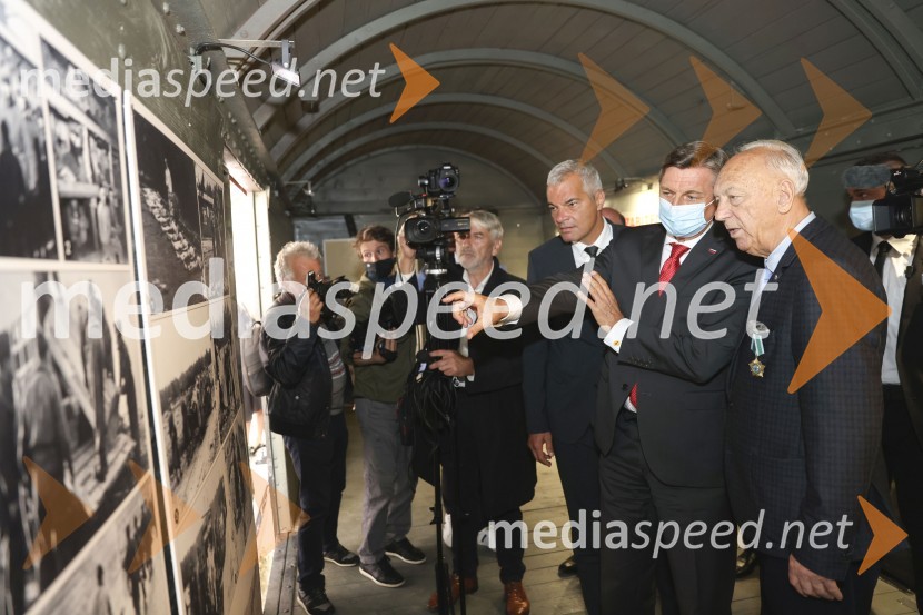  Saša Arsenovič, župan občine Maribor, podjetnik;  Borut Pahor, predsednik Republike Slovenije;  Janez  Ujčič, direktor Mednarodnega raziskovalnega centra druge svetovne vojneOdprtje muzeja Stalag XVIII-D, Maribor