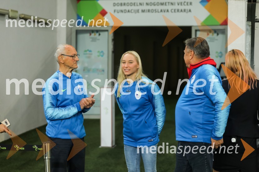  Miroslav Cerar, nekdanji gimnastičar, predsednik Odbora za podeljevanje Bloudkovih priznanj;  Janja Garnbret, športna plezalka;  Zoran Janković, župan, Mestna občina LjubljanaDobrodelni dogodek Fundacije Miroslava Cerarja