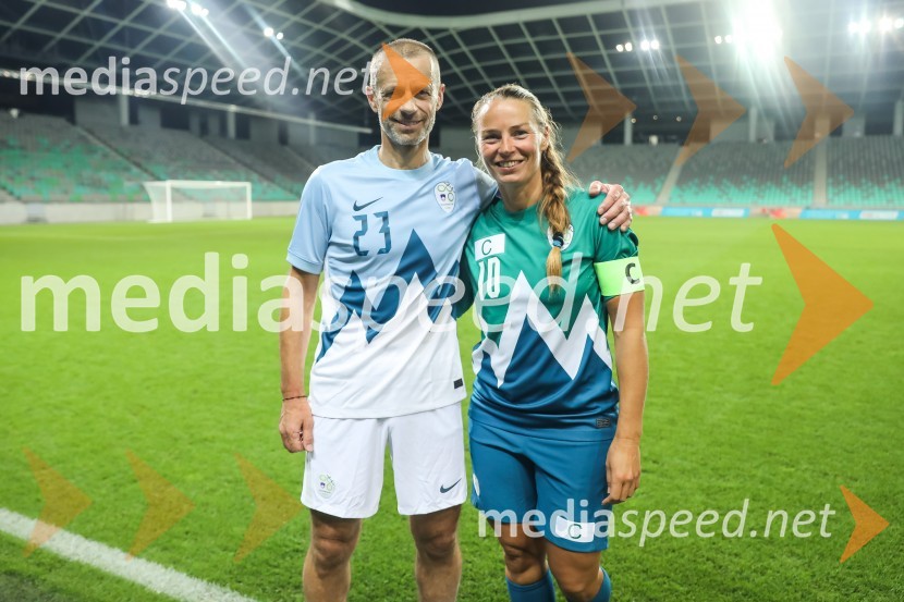  Aleksander Čeferin, odvetnik in predsednik UEFE;  Tina Maze, bivša slovenska alpska smučarkaDobrodelni dogodek Fundacije Miroslava Cerarja