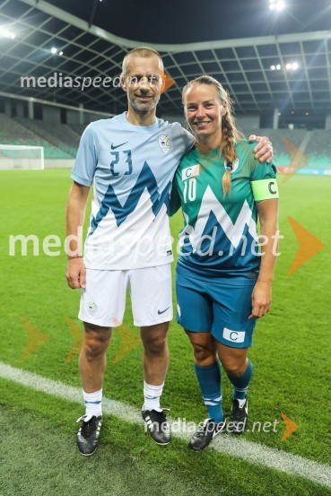  Aleksander Čeferin, odvetnik in predsednik UEFE;  Tina Maze, bivša slovenska alpska smučarkaDobrodelni dogodek Fundacije Miroslava Cerarja