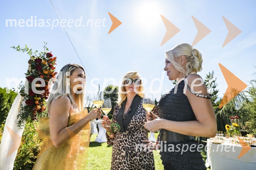  Gordana Grandošek Whiddon, plesalka, lastnica blagovne znamke GGW;  Andreja  Medvedič, lastnica in direktorica Sense Wellness Cluba;  Carmen OsovnikarEkskluzivno druženje z Vražjimi damami