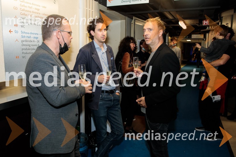  Alan Kavčič, predstavnik za odnose z javnostmi SNG Maribor;  Matija Krečič, violinist in skadatelj, Momento Cigano;  Jani Hace, glasbenikNanine pesmi, glasbeno-plesna predstava