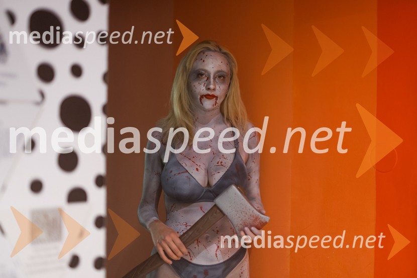 Prva razstava poslikav - iluzij na človeških telesih ob 5. obletnici Hiše iluzij