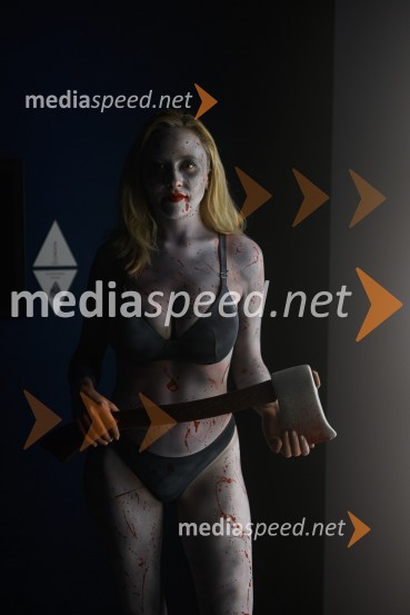 Prva razstava poslikav - iluzij na človeških telesih ob 5. obletnici Hiše iluzij