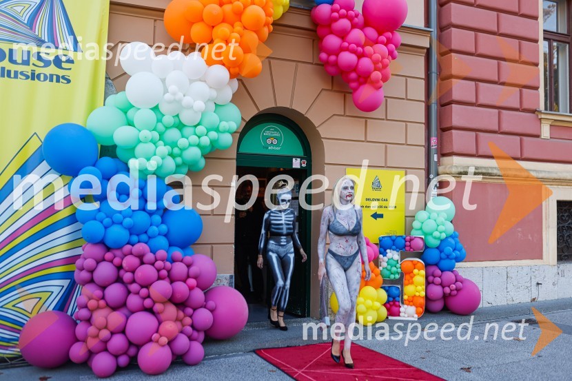 Prva razstava poslikav - iluzij na človeških telesih ob 5. obletnici Hiše iluzij