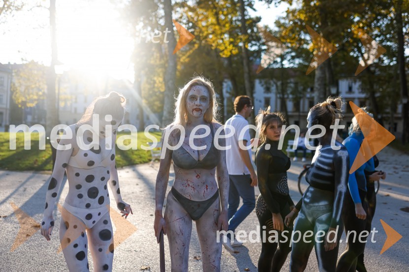 Prva razstava poslikav - iluzij na človeških telesih ob 5. obletnici Hiše iluzij