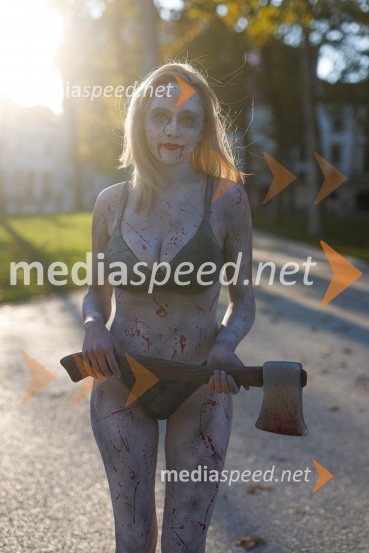 Prva razstava poslikav - iluzij na človeških telesih ob 5. obletnici Hiše iluzij