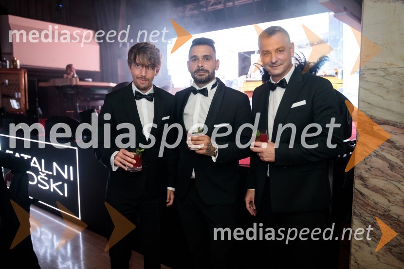  Aljoša  Bagola, izvršni kreativni direktor Pristop Creative;  Jani Jugovic, Cool Fotr;  Miha HercogFatalni moški 2021 je Aljoša Bagola