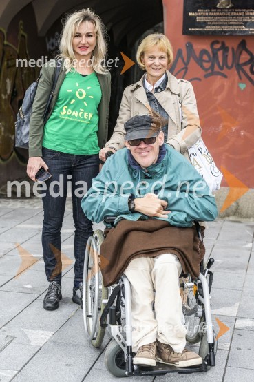  Lidija Šestak Zorič, predsednica društva Sonček Maribor;  Luka  Prosnik, pesnik in pisatelj;  Vasiljka Prosnik, ustanovna predsednica IW kluba MariborSvetovni dan cerebralne paralize društva Sonček