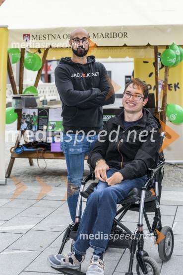  Miha Pavlič, študent filozofske fakultete;  Dominik PetekSvetovni dan cerebralne paralize društva Sonček