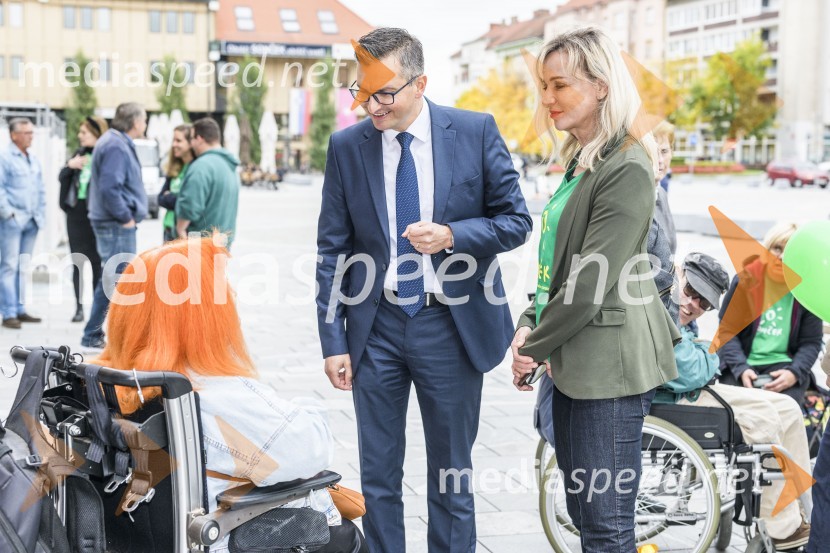  Marjan  Šarec, poslanec državnega zbora Republike Slovenije;  Lidija Šestak Zorič, predsednica društva Sonček MariborSvetovni dan cerebralne paralize društva Sonček