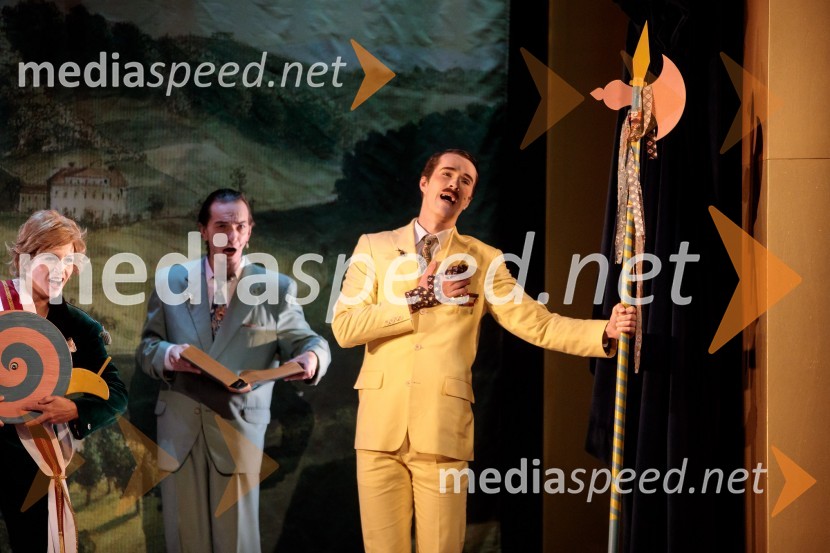  Barbara Medvešček, igralka;  David Čeh, igralec;  Urban Kuntarič, igralecKozlovska sodba v Višnji Gori, premiera otroške predstave Slovenskega ljudskega gledališča Celje