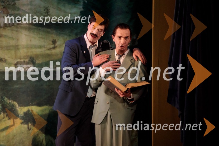  Žan Brelih Hatunić, igralec;  David Čeh, igralecKozlovska sodba v Višnji Gori, premiera otroške predstave Slovenskega ljudskega gledališča Celje