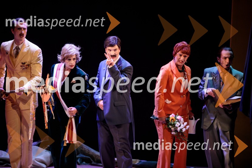  Urban Kuntarič, igralec;  Barbara Medvešček, igralka;  Žan Brelih Hatunić, igralec;  Tanja Potočnik, igralka;  David Čeh, igralecKozlovska sodba v Višnji Gori, premiera otroške predstave Slovenskega ljudskega gledališča Celje