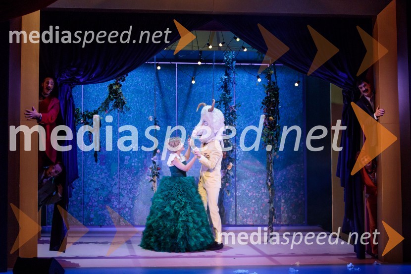  Barbara Medvešček, igralka;  Urban Kuntarič, igralecKozlovska sodba v Višnji Gori, premiera otroške predstave Slovenskega ljudskega gledališča Celje