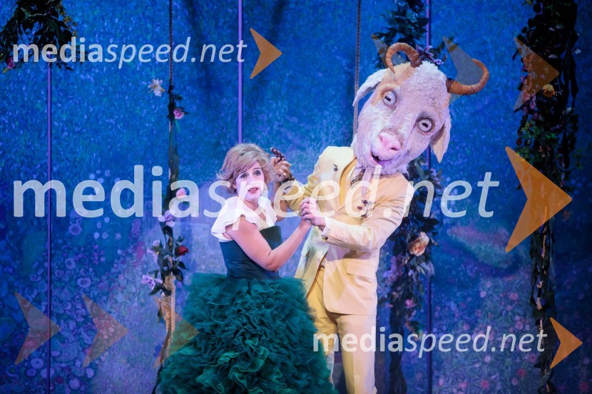  Barbara Medvešček, igralka;  Urban Kuntarič, igralecKozlovska sodba v Višnji Gori, premiera otroške predstave Slovenskega ljudskega gledališča Celje