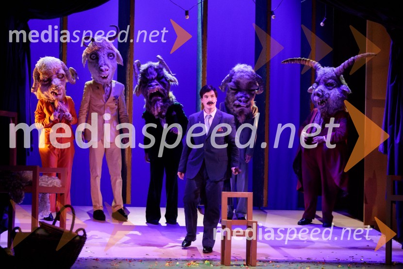  Tanja Potočnik, igralka;  Urban Kuntarič, igralec;  Barbara Medvešček, igralka;  Žan Brelih Hatunić, igralec;  David Čeh, igralec;  Filip  Mramor, igralecKozlovska sodba v Višnji Gori, premiera otroške predstave Slovenskega ljudskega gledališča Celje