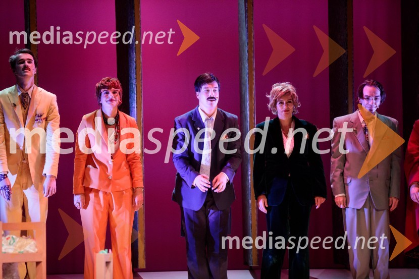  Urban Kuntarič, igralec;  Tanja Potočnik, igralka;  Žan Brelih Hatunić, igralec;  Barbara Medvešček, igralka;  David Čeh, igralecKozlovska sodba v Višnji Gori, premiera otroške predstave Slovenskega ljudskega gledališča Celje