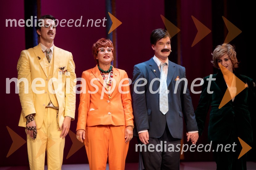  Urban Kuntarič, igralec;  Tanja Potočnik, igralka;  Žan Brelih Hatunić, igralec;  Barbara Medvešček, igralkaKozlovska sodba v Višnji Gori, premiera otroške predstave Slovenskega ljudskega gledališča Celje