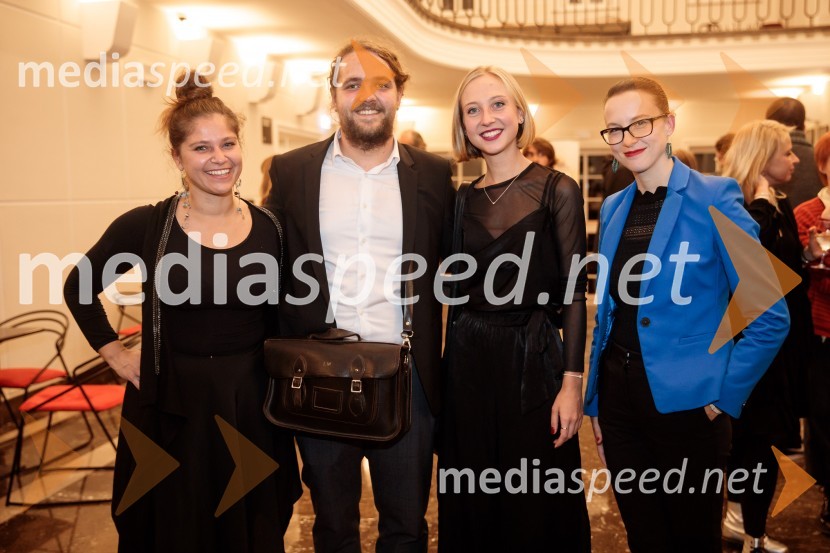  Aja Zupanec, koreografinja;  Luka Marcen, režiser;  Lara Ekar Grlj, koreografinja;  Barbara Petrovič, vodja marketinga in odnosov za javnostmi SLG CeljeKozlovska sodba v Višnji Gori, premiera otroške predstave Slovenskega ljudskega gledališča Celje