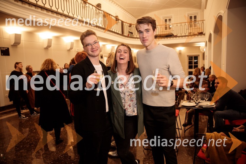  Žan Brelih Hatunić, igralec;  Ana Janc, kostumografinja;  Urban Kuntarič, igralecKozlovska sodba v Višnji Gori, premiera otroške predstave Slovenskega ljudskega gledališča Celje