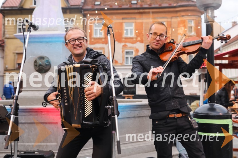  Rok Kranjc, harmonikar in klaviaturist; zasedba Kranjci;  Andrej  Eržen, Original Kranjc bend, violina, kitara, spremljevalni vokalDan kranjske klobase in piva