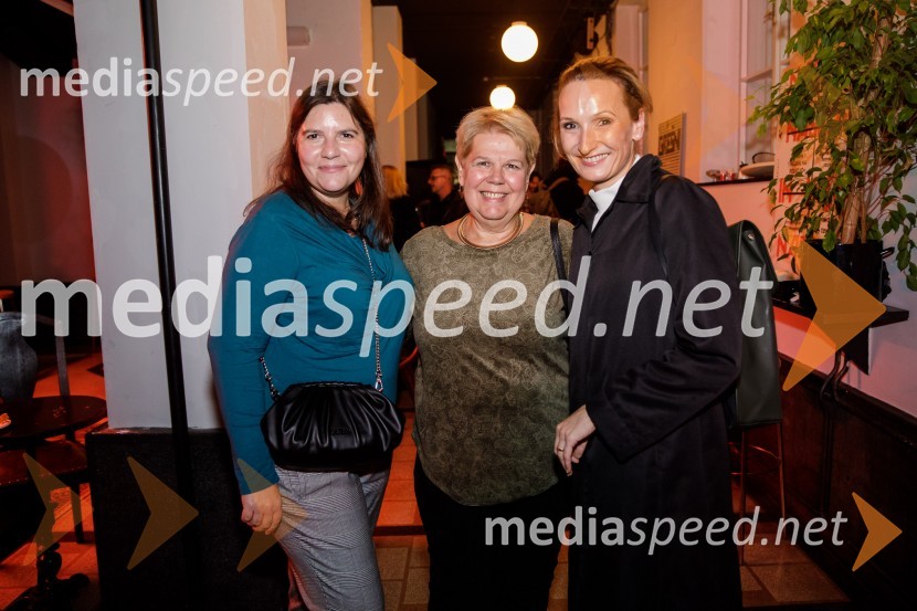  Teja Pelko, novinarka, Svet24;  Irena  Butoln, germanistka;  Helena Grahek, vodja marketinga in odnosi z javnostmi, Slovensko mladinsko gledališčeVročina, premiera SMG Ljubljana